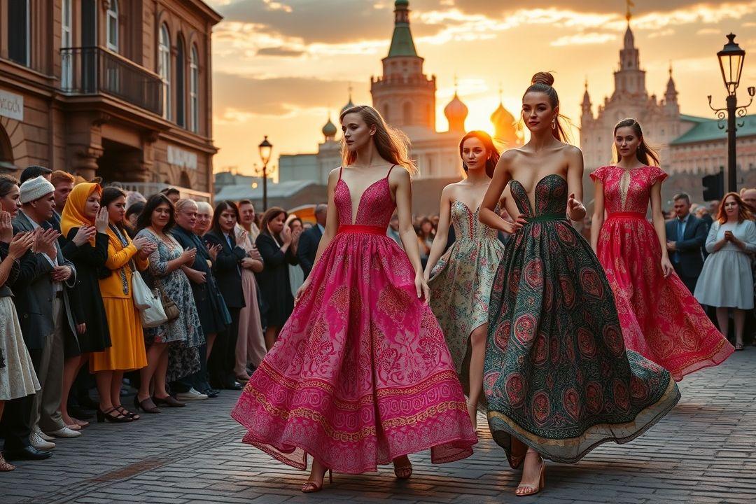 Элегантное вечернее платье на фоне городской улицы Чебоксар