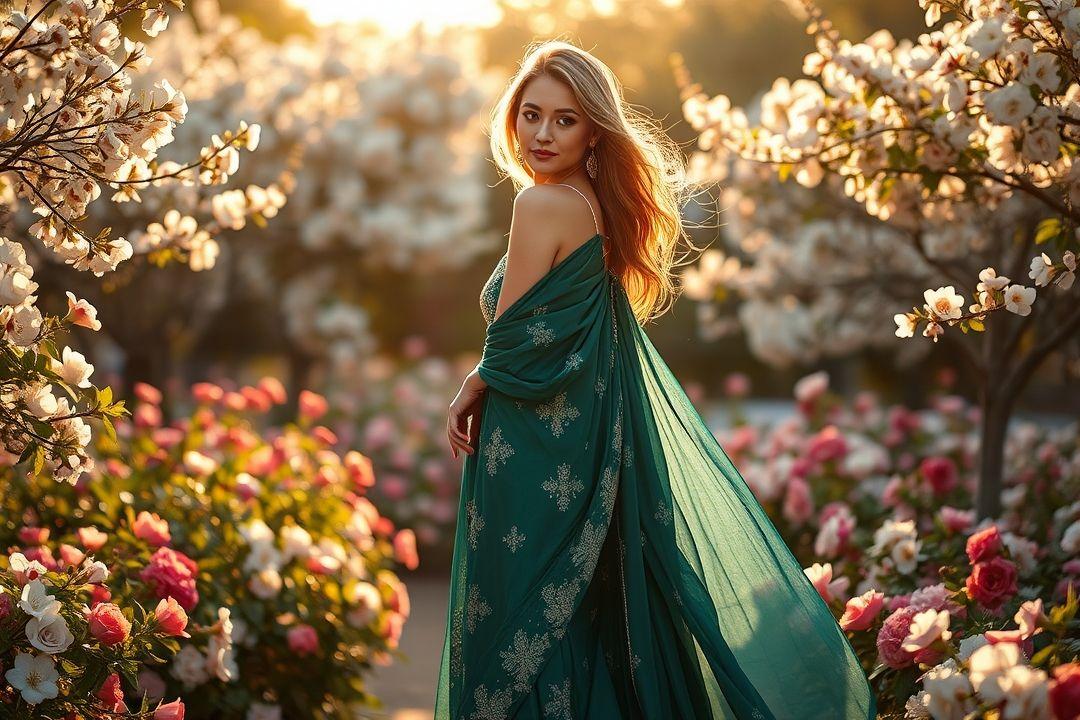 Легкое летнее платье цвета личи