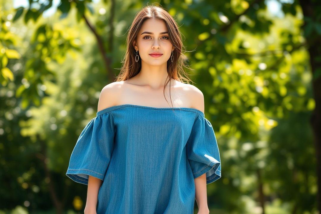 Платье в цветочный принт с открытыми плечами, стиль бохо