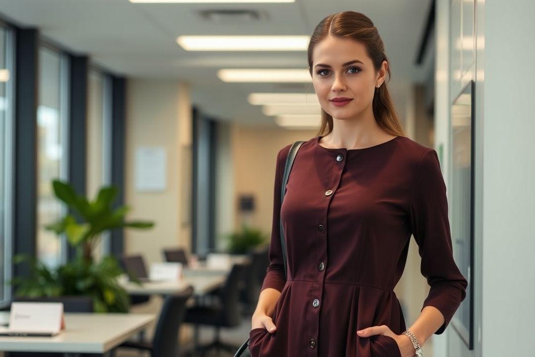Модное белорусское платье, с поясом, пастельные оттенки, на улице с людьми