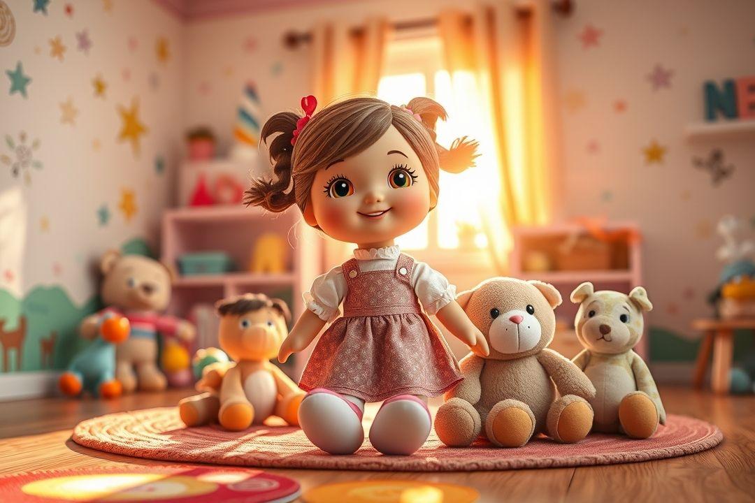 Сов vintage кукла Нина с яркими аксессуарами