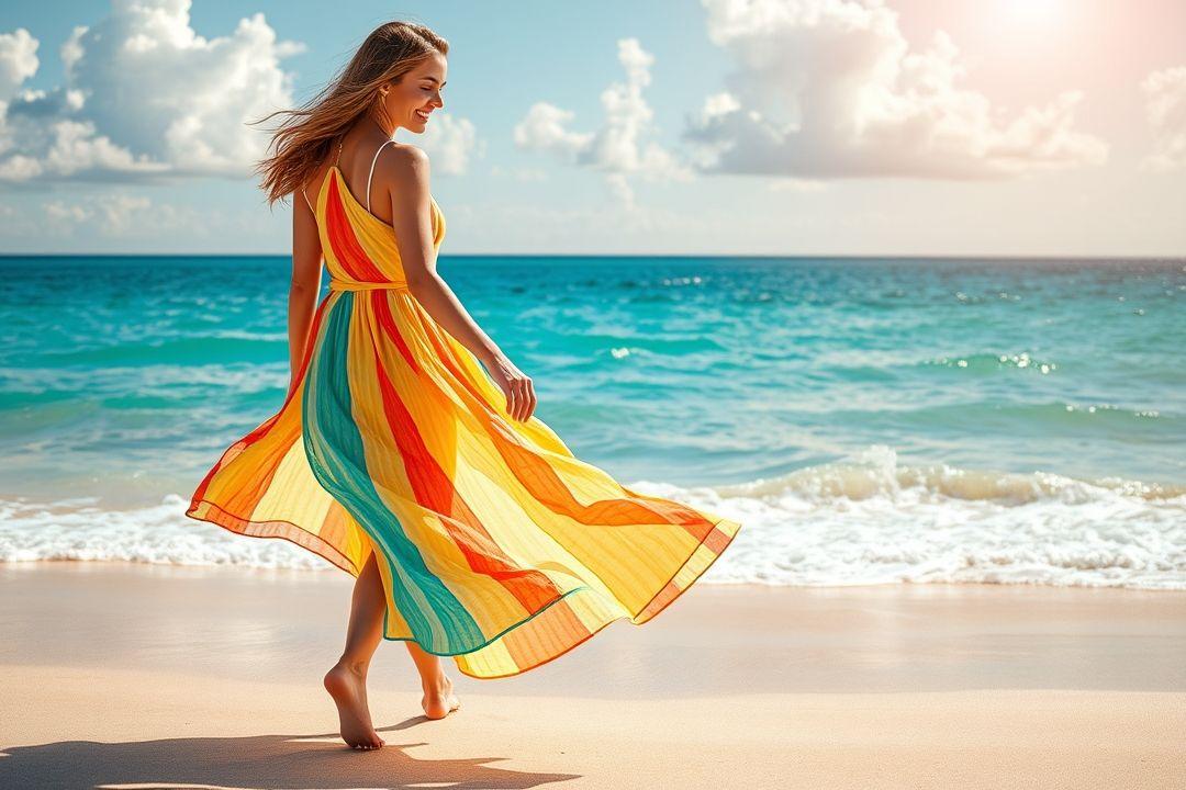 Летнее платье с запахом, нежный цвет, регулируемый пояс