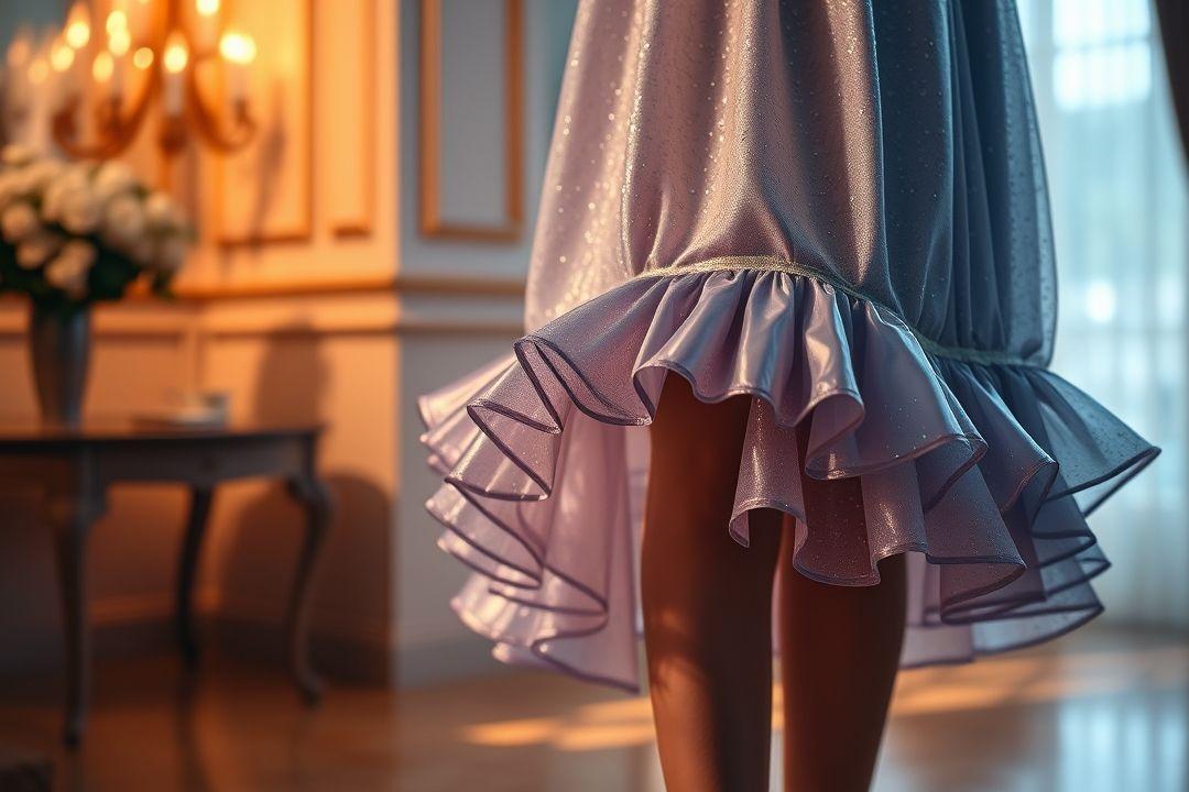 Платье с кружевными вставками и смелым декольте