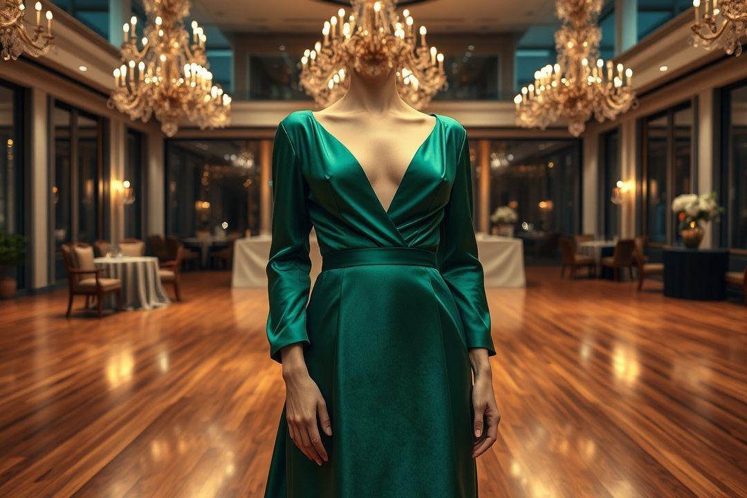 Платье с молнией на узких рукавах