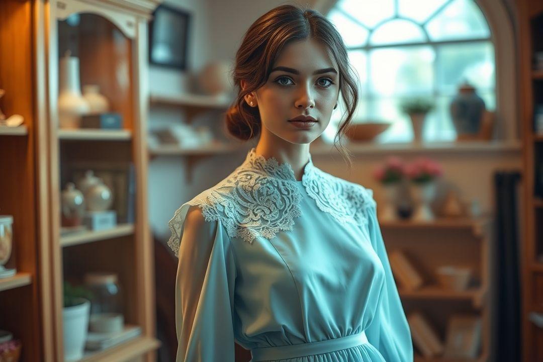 Тааруга платье из штапеля, с длинной прозрачной юбкой.