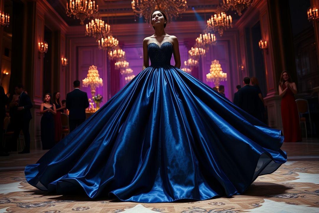  Длинное бальное платье в стиле ретро, красного цвета с объемными рукавами и корсетом