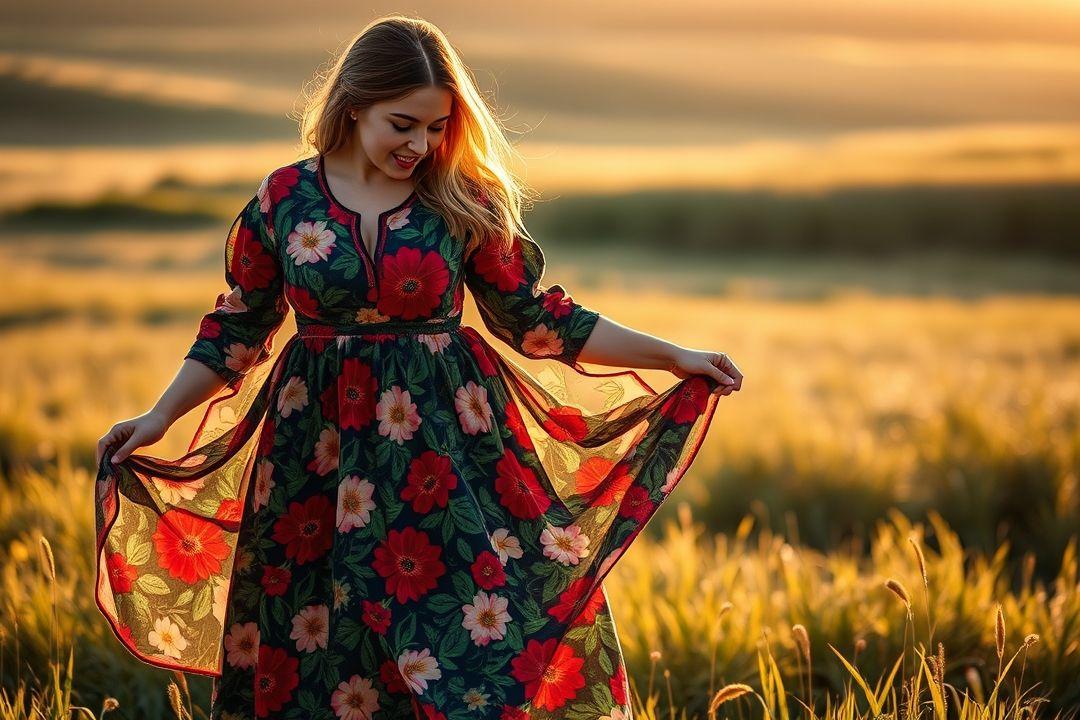  Стильное вечернее платье с оборками и поясом из белорусского бренда
