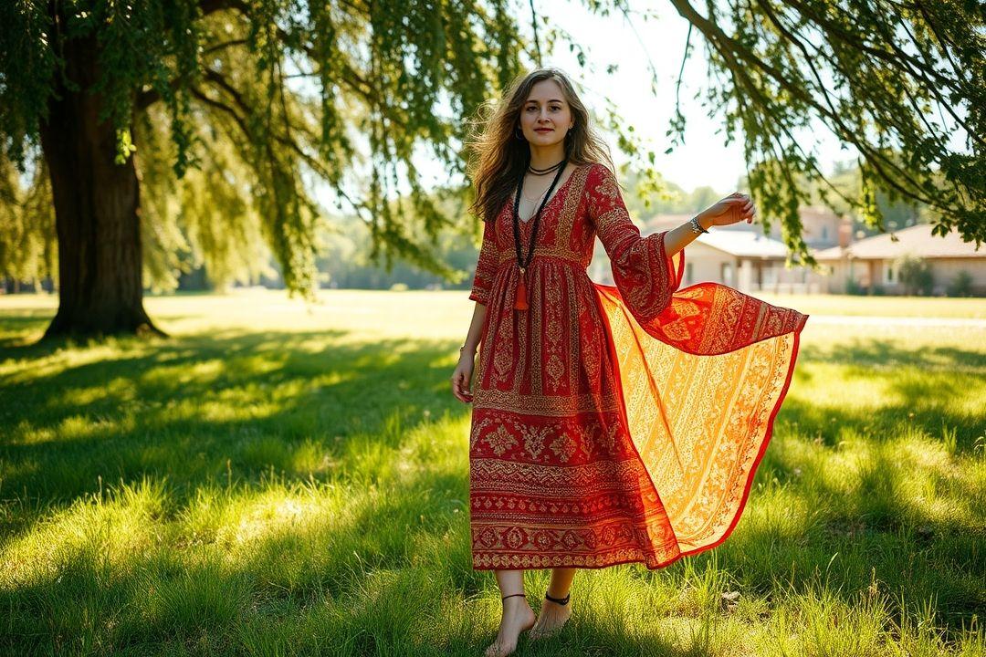 Платье Дана, в светлом цвете с цветочным орнаментом