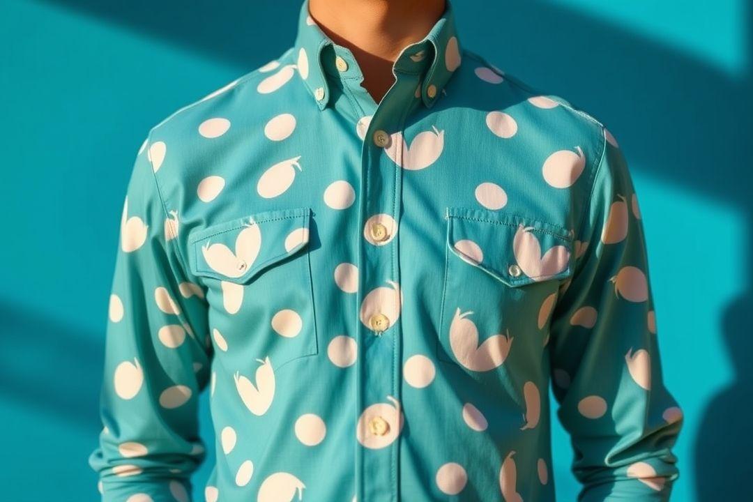  Платье-рубашка с цветочным поясом, крупные цвета на белом фоне