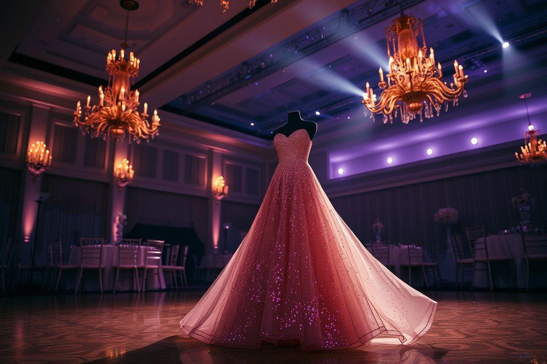  Длинное бальное платье в морском стиле, бирюзового цвета с рюшами и тонкими бретелями