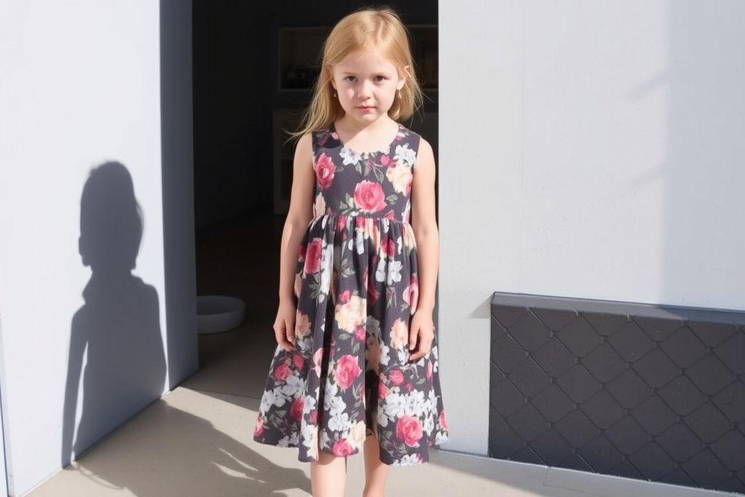 Платье Zara Kids с воланами и вышивкой