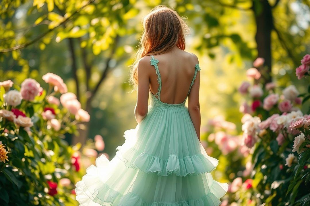  Платье с мелким горохом, желтое, со складками