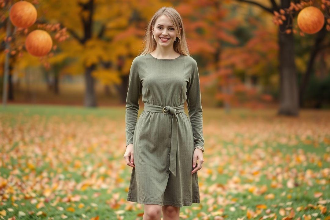  Спортивное женское платье с капюшоном и карманами