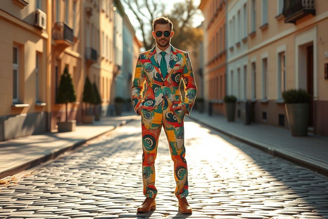 Летнее платье-туника, яркое, с поясом, на фоне пляжа