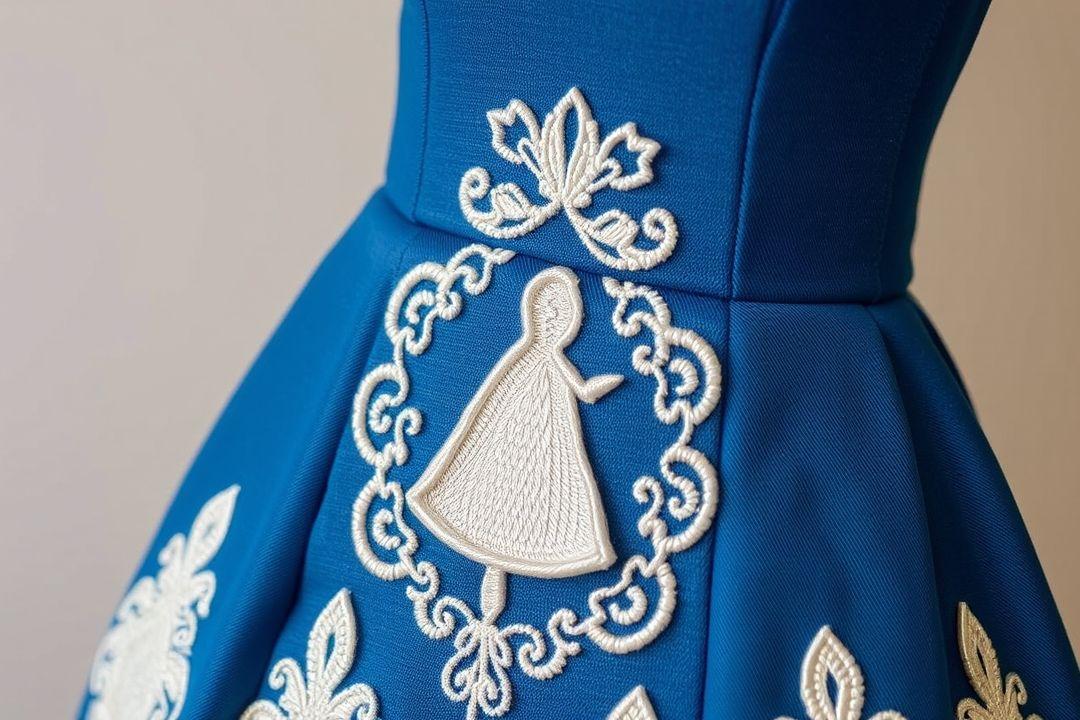 платье в стиле бохо с оборками и вышивкой