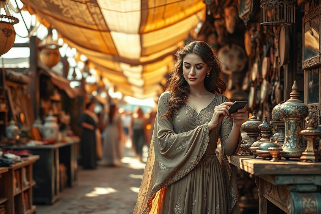 Леди в платье с пышной юбкой, позирующая на красной дорожке