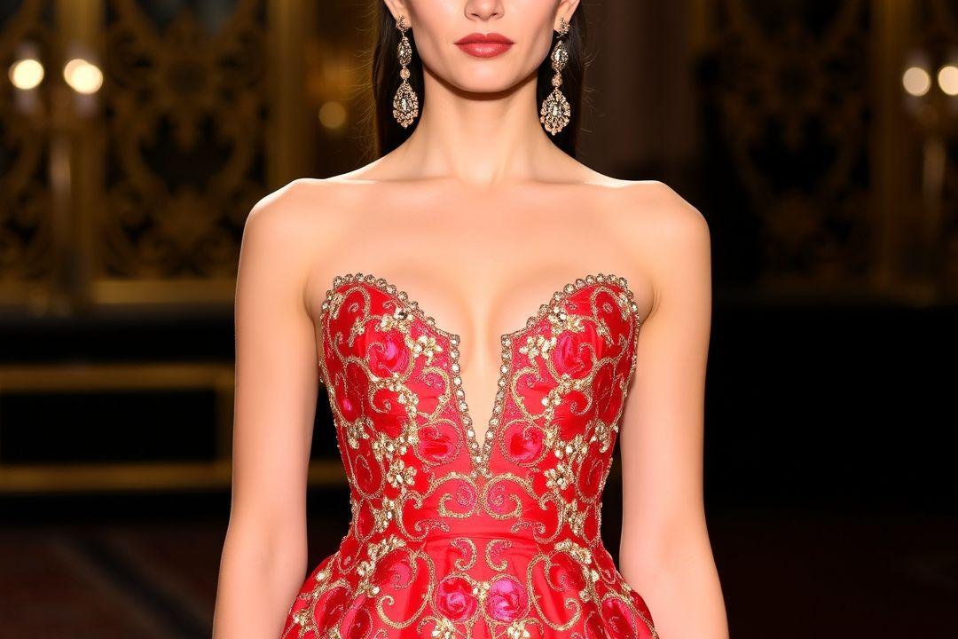 Вечернее платье Dolce&Gabbana с цветочным принтом