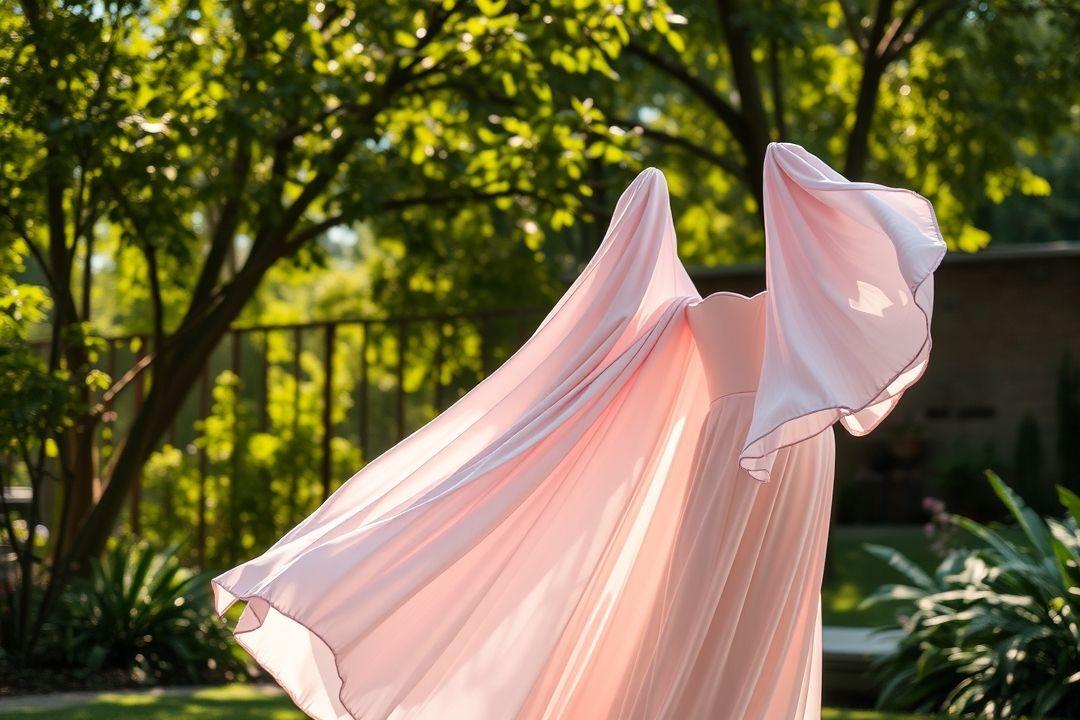  Платье из объемной ткани с глубокой спиной и кружевными деталями