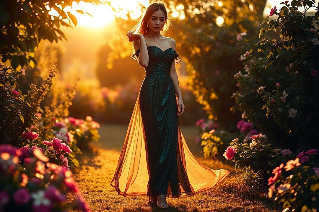  Макси платье с цветочным орнаментом и сандалиями с ремешками