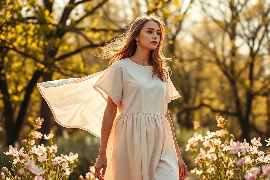 Простое льняное платье на бретельках с прямым силуэтом