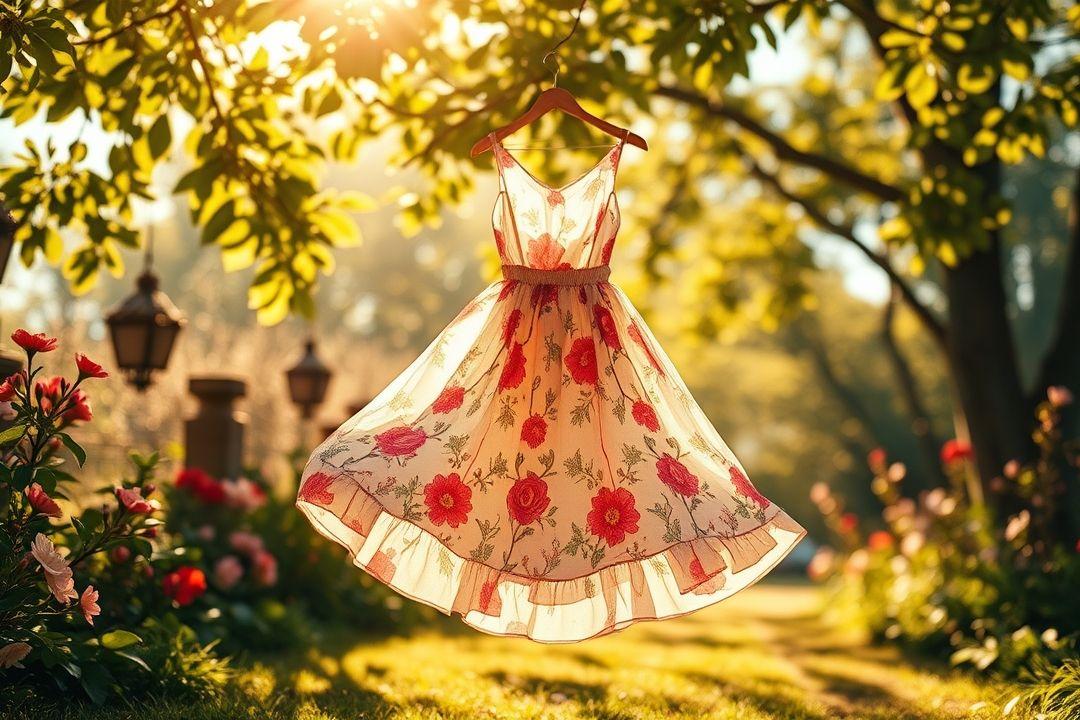  Бохо-платье из легкой объемной ткани с этническим узором