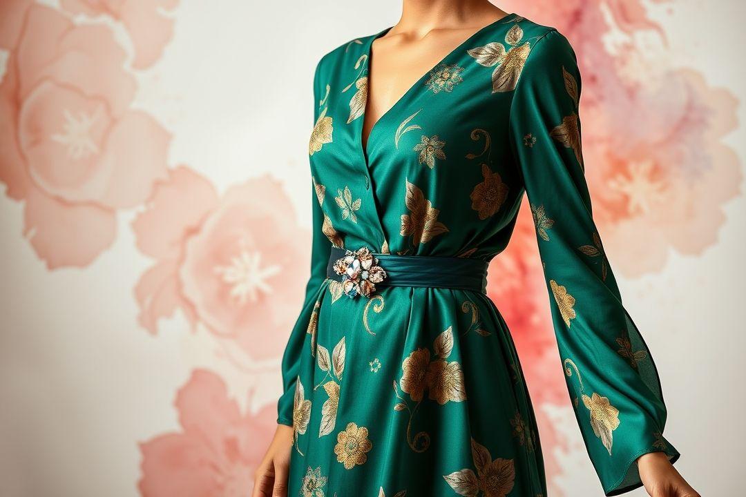  Платье в стиле бохо для полных, яркие узоры, свободный крой