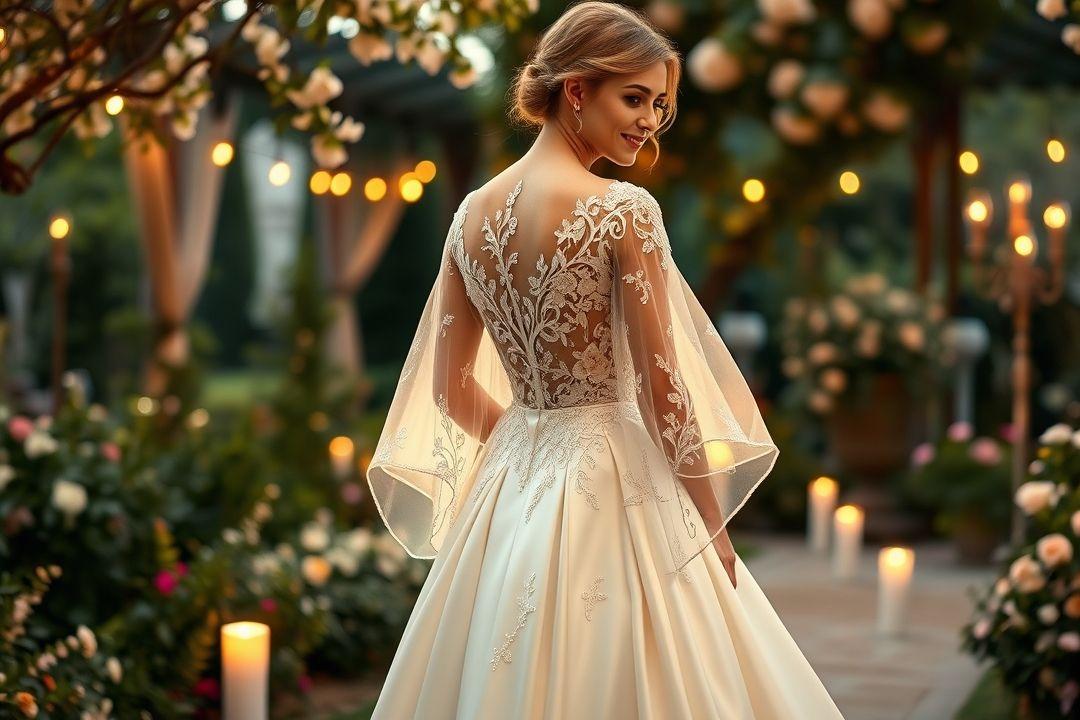  Платье с расклешённой юбкой и глубоким вырезом