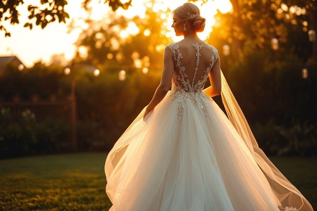  Свадебное платье в стиле 20-х с fringe и блестками