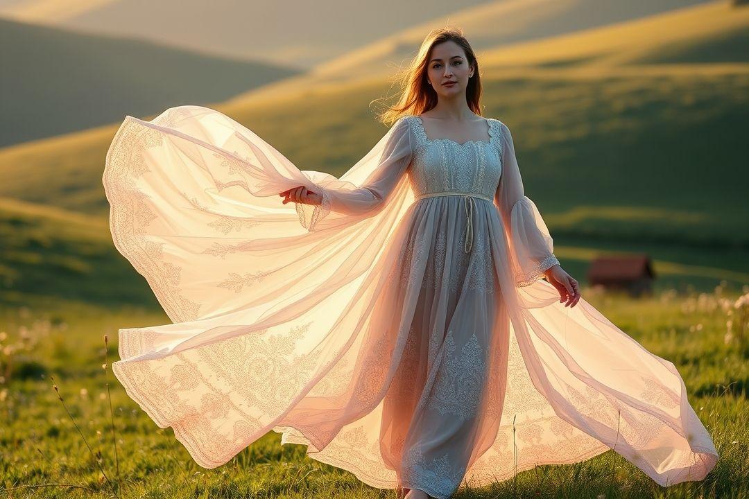 Платье черкешенки, дополненное аксессуарами
