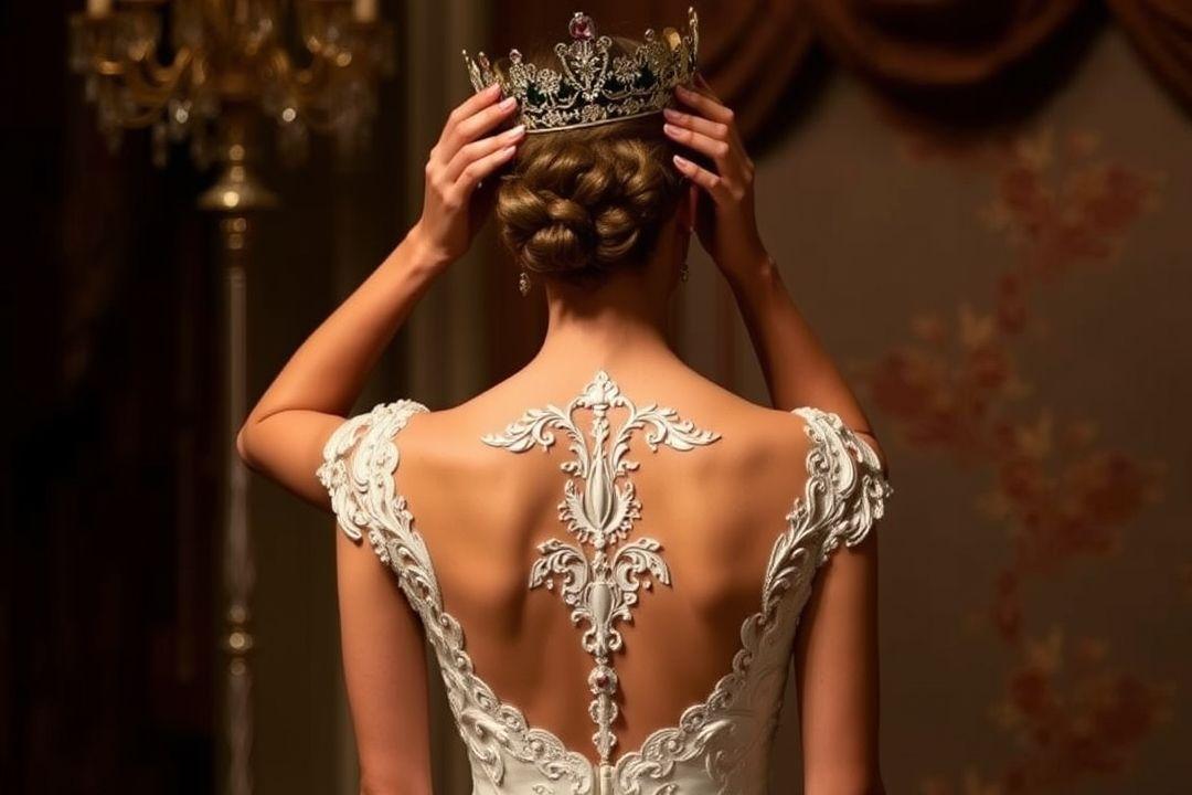 кружевная вставка крючком на лифе платья