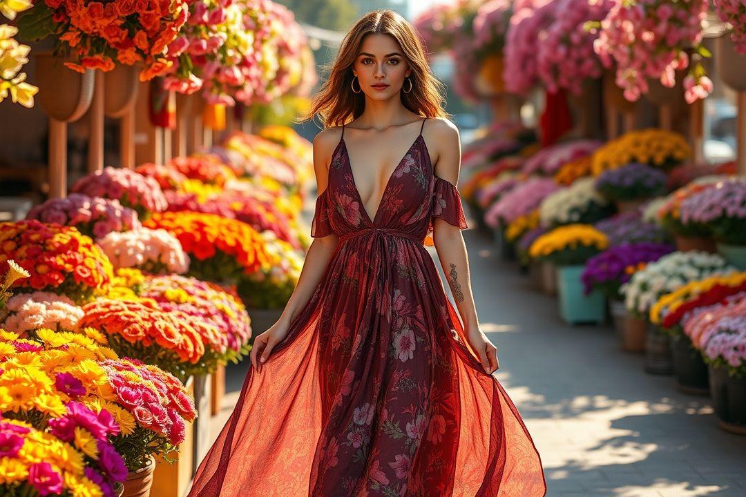  Платье из воздушной объемной ткани с рюшами и экспериментальными силуэтами