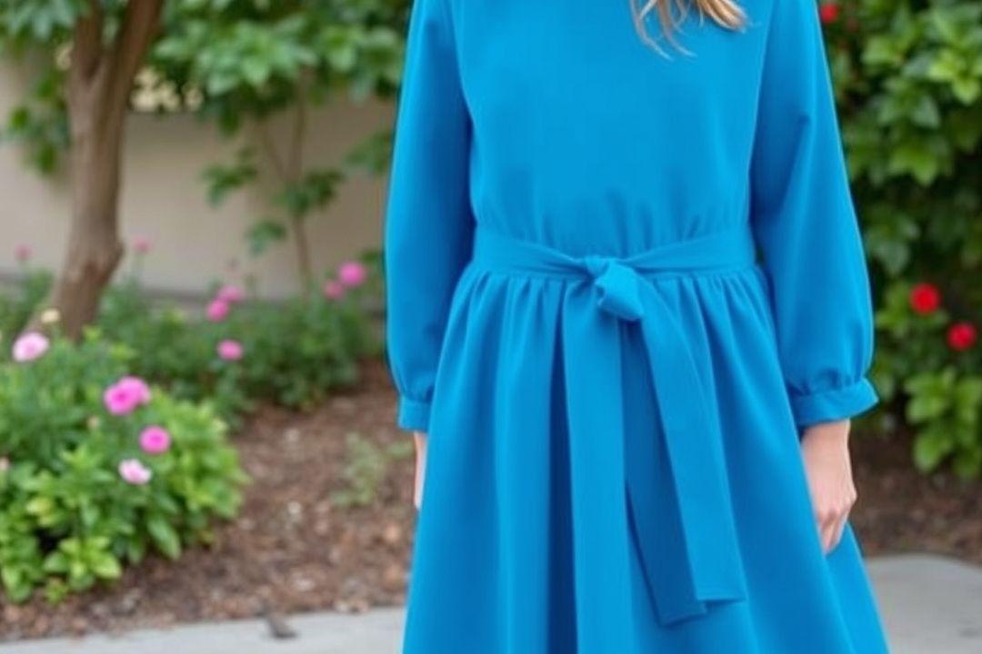 Платье Zara Kids с длинным подолом и цветочным узором