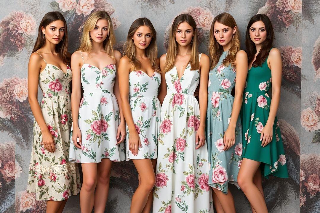  стройные девушки в платьях с открытой спиной