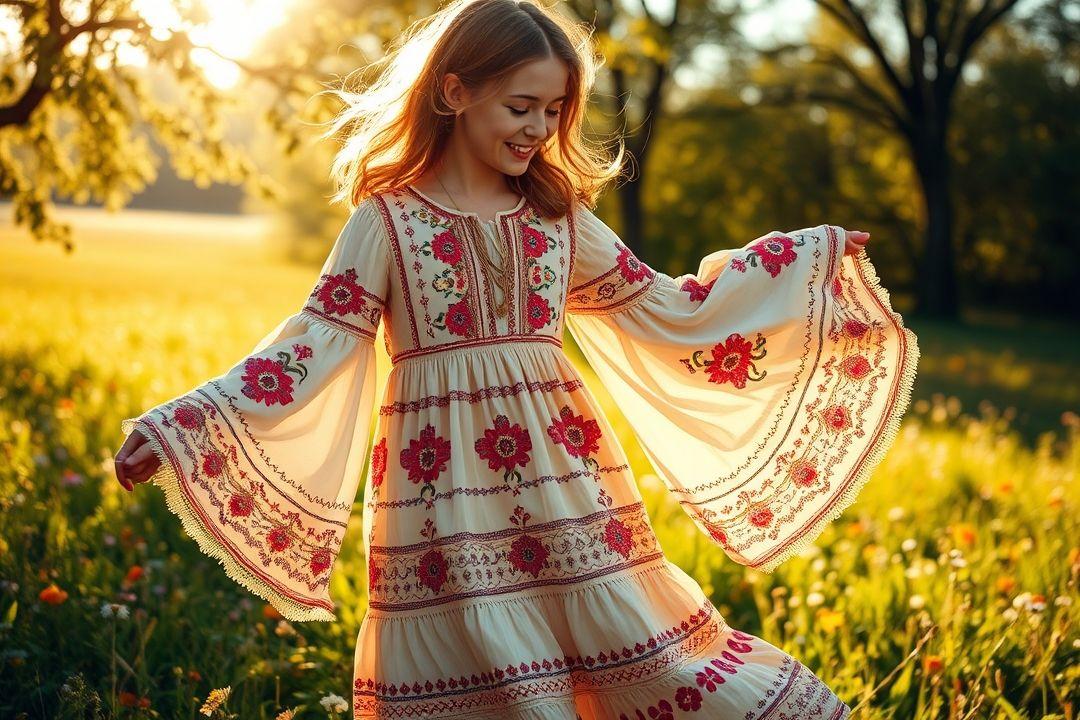 Платье в пол из лёгкого шифона в цветочном принте